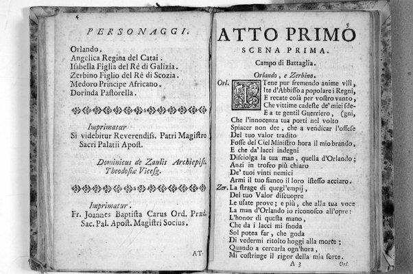 L'Orlando overo La gelosa pazzia. Dramma da rappresentarsi nel teatro domestico della regina Maria Casimira di Pollonia. Composto, e dedicato alla maesta sua da Carlo Sigismondo Capeci suo segretario fra gli Arcadi Metisto Olbiano, e posto in musica dal sig. Domenico Scarlatti, mastro di cappella di sua maesta'