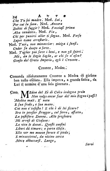 1: La Medea tragedia attribuita a L. Anneo Seneca il morale filosofo, trasportata in versi, sciolti del nostro idioma da Benedetto Pasqualigo ...