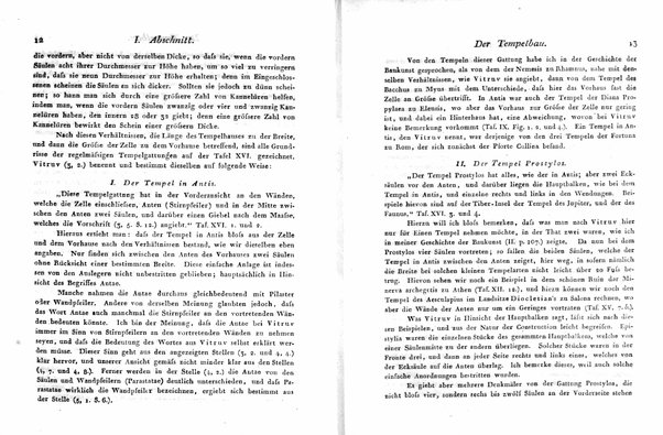 3: Die lehre der gebäude bei den Griechen und Römern. Von A. Hirt. Mit achtzehn tafeln