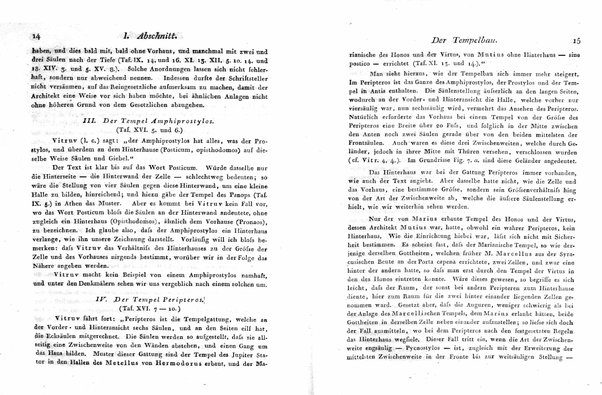 3: Die lehre der gebäude bei den Griechen und Römern. Von A. Hirt. Mit achtzehn tafeln