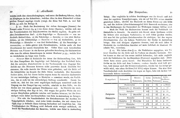 3: Die lehre der gebäude bei den Griechen und Römern. Von A. Hirt. Mit achtzehn tafeln