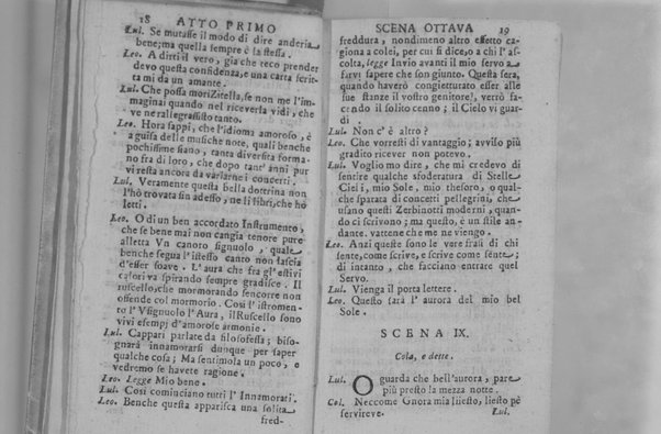 1: Il tempo è galanthomo comedia prima del signor don Archangelo Spagna. Rappresentata nel Collegio Salviati