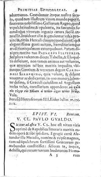 Iusti RickI ... Primitiae epistolicæ, ad Jtalos & Belgas, quive in ijs locis. Ill.mo ... D. Michaeli Angelo Tunto, S.R.E. cardinali ... centuria prima