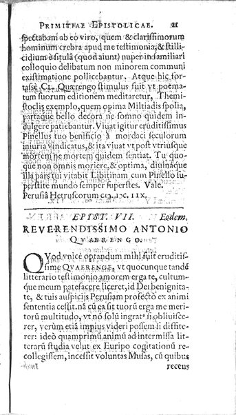 Iusti RickI ... Primitiae epistolicæ, ad Jtalos & Belgas, quive in ijs locis. Ill.mo ... D. Michaeli Angelo Tunto, S.R.E. cardinali ... centuria prima