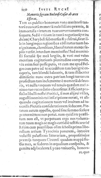 Iusti RickI ... Primitiae epistolicæ, ad Jtalos & Belgas, quive in ijs locis. Ill.mo ... D. Michaeli Angelo Tunto, S.R.E. cardinali ... centuria prima