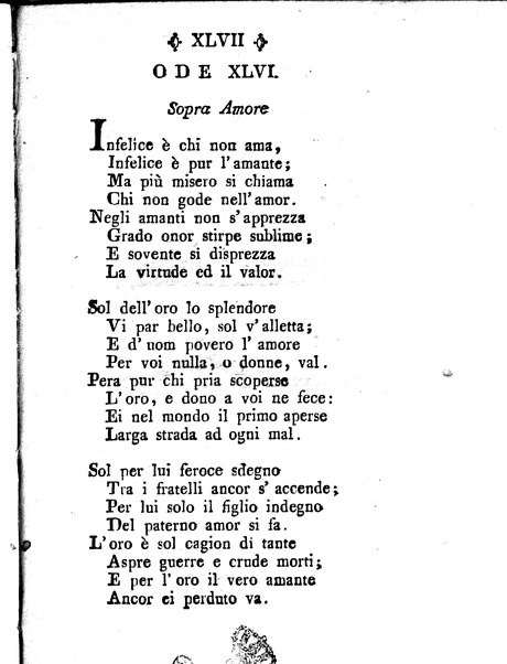 L'epitalamio di Catullo sulle nozze di Teti e di Peleo tradotto in ottava rima da Giuseppe Petrucci ... A cui si aggiungono alcune Odi scelte d'Anacreonte tradotte in canzonette italiane dal conte Imerio Piacenti