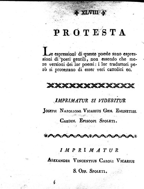 L'epitalamio di Catullo sulle nozze di Teti e di Peleo tradotto in ottava rima da Giuseppe Petrucci ... A cui si aggiungono alcune Odi scelte d'Anacreonte tradotte in canzonette italiane dal conte Imerio Piacenti