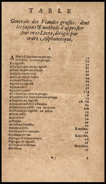 Le vrai cuisinier françois, enseignant la maniere de bien aprêter & assaisonner toutes sortes de viandes, grasses & maigres, ... Augmenté d'un Nouveau confiturier, qui apprend à bien faire toutes sortes de confitures, ... Du Maitre d'hotel et du Grand ecuyer-tranchant, ensemble d'une table alphabetique de matieres qui sont traiteées dans tout le livre. Par le sieur De La Varenne, ecuyer de cuisine de monsr. le Marquisd'Uxelles [!], ...