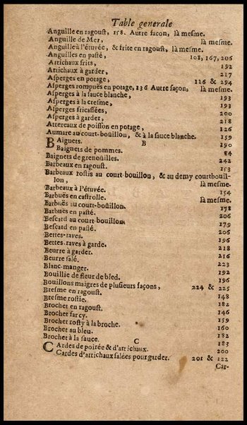 Le vrai cuisinier françois, enseignant la maniere de bien aprêter & assaisonner toutes sortes de viandes, grasses & maigres, ... Augmenté d'un Nouveau confiturier, qui apprend à bien faire toutes sortes de confitures, ... Du Maitre d'hotel et du Grand ecuyer-tranchant, ensemble d'une table alphabetique de matieres qui sont traiteées dans tout le livre. Par le sieur De La Varenne, ecuyer de cuisine de monsr. le Marquisd'Uxelles [!], ...