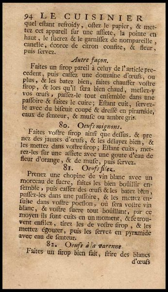 Le vrai cuisinier françois, enseignant la maniere de bien aprêter & assaisonner toutes sortes de viandes, grasses & maigres, ... Augmenté d'un Nouveau confiturier, qui apprend à bien faire toutes sortes de confitures, ... Du Maitre d'hotel et du Grand ecuyer-tranchant, ensemble d'une table alphabetique de matieres qui sont traiteées dans tout le livre. Par le sieur De La Varenne, ecuyer de cuisine de monsr. le Marquisd'Uxelles [!], ...