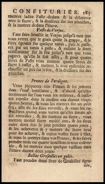 Le vrai cuisinier françois, enseignant la maniere de bien aprêter & assaisonner toutes sortes de viandes, grasses & maigres, ... Augmenté d'un Nouveau confiturier, qui apprend à bien faire toutes sortes de confitures, ... Du Maitre d'hotel et du Grand ecuyer-tranchant, ensemble d'une table alphabetique de matieres qui sont traiteées dans tout le livre. Par le sieur De La Varenne, ecuyer de cuisine de monsr. le Marquisd'Uxelles [!], ...