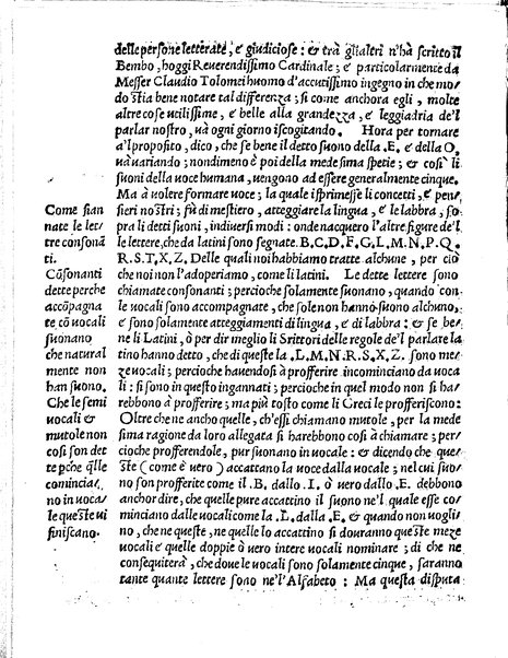 Regole osseruanze, et auuertenze sopra lo scriuere correttamente la lingua uolgare toscana in prosa & in uersi