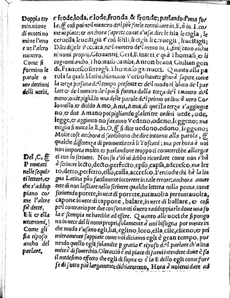 Regole osseruanze, et auuertenze sopra lo scriuere correttamente la lingua uolgare toscana in prosa & in uersi