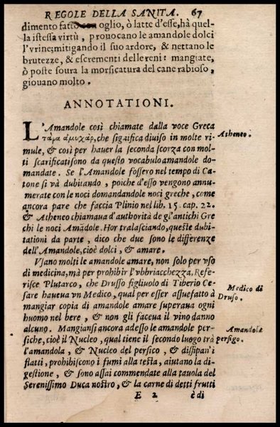 Regole della sanita et natura de' cibi, di Vgo Benzo senese. Arricchite di vaghe annotazioni, & di copiosi discorsi, naturali, e morali dal sig. Lodouico Bertaldi ...