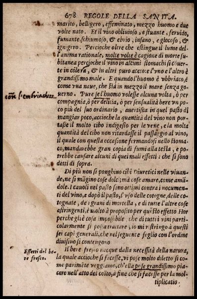 Regole della sanita et natura de' cibi, di Vgo Benzo senese. Arricchite di vaghe annotazioni, & di copiosi discorsi, naturali, e morali dal sig. Lodouico Bertaldi ...