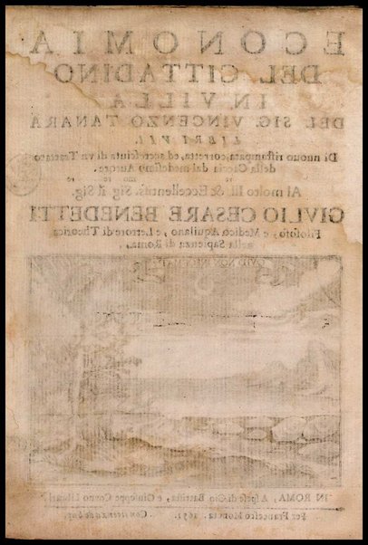 Economia del cittadino in villa del sig. Vincenzo Tanara libri 7