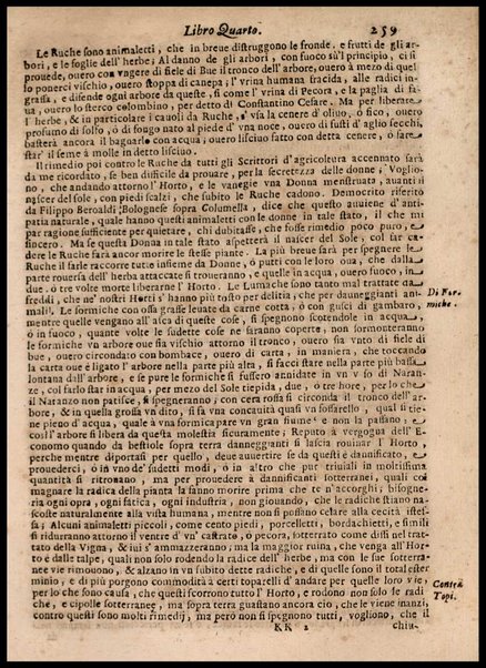 Economia del cittadino in villa del sig. Vincenzo Tanara libri 7