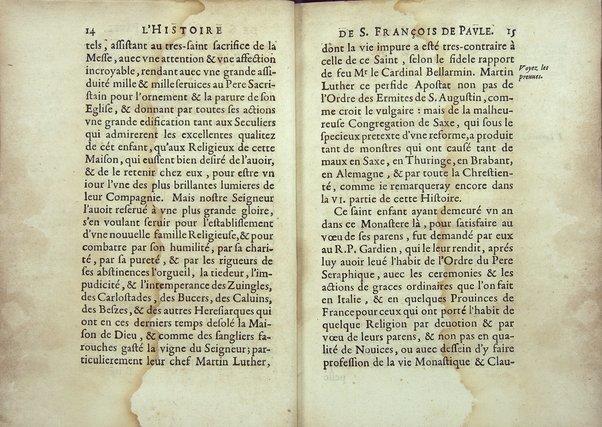 Le Portrait en petit de s. Francois de Paule, instituteur et fondateur de l'Ordre des minimes: ou l'histoire abregee de sa vie, de sa mort, & de ses miracles. ... Par F. Hilarion de Coste religieux de l'Ordre