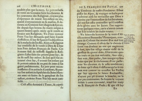 Le Portrait en petit de s. Francois de Paule, instituteur et fondateur de l'Ordre des minimes: ou l'histoire abregee de sa vie, de sa mort, & de ses miracles. ... Par F. Hilarion de Coste religieux de l'Ordre