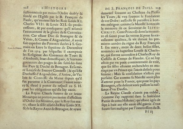 Le Portrait en petit de s. Francois de Paule, instituteur et fondateur de l'Ordre des minimes: ou l'histoire abregee de sa vie, de sa mort, & de ses miracles. ... Par F. Hilarion de Coste religieux de l'Ordre