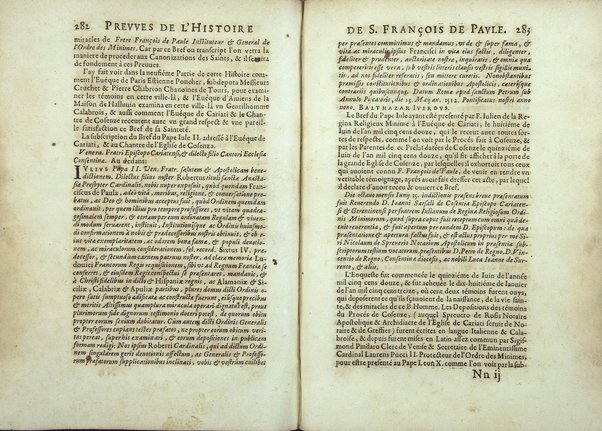 Le Portrait en petit de s. Francois de Paule, instituteur et fondateur de l'Ordre des minimes: ou l'histoire abregee de sa vie, de sa mort, & de ses miracles. ... Par F. Hilarion de Coste religieux de l'Ordre