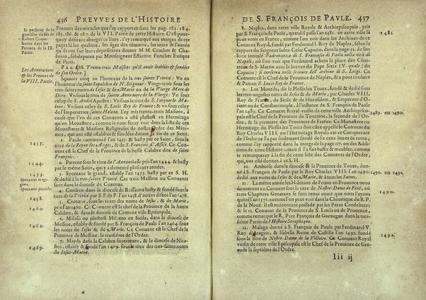 Le Portrait en petit de s. Francois de Paule, instituteur et fondateur de l'Ordre des minimes: ou l'histoire abregee de sa vie, de sa mort, & de ses miracles. ... Par F. Hilarion de Coste religieux de l'Ordre