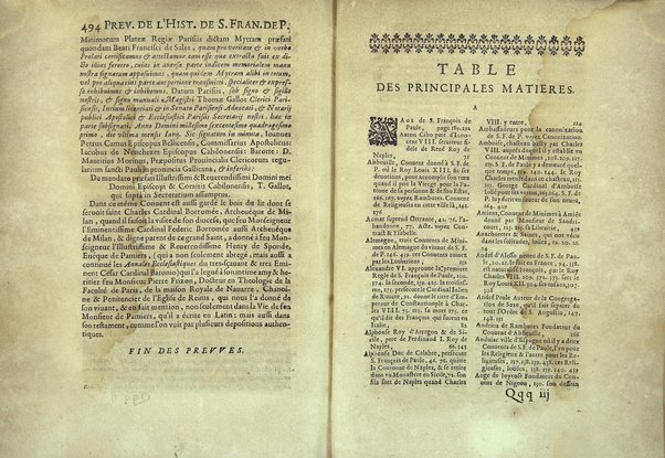 Le Portrait en petit de s. Francois de Paule, instituteur et fondateur de l'Ordre des minimes: ou l'histoire abregee de sa vie, de sa mort, & de ses miracles. ... Par F. Hilarion de Coste religieux de l'Ordre