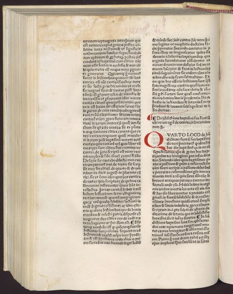 Incipit rationale diuinorum officiorum editum per ... Guilielmum duranti dei & apostolice fedis gracia presulem Mimaten. qui composuit speculum iuris & patrum pontificale