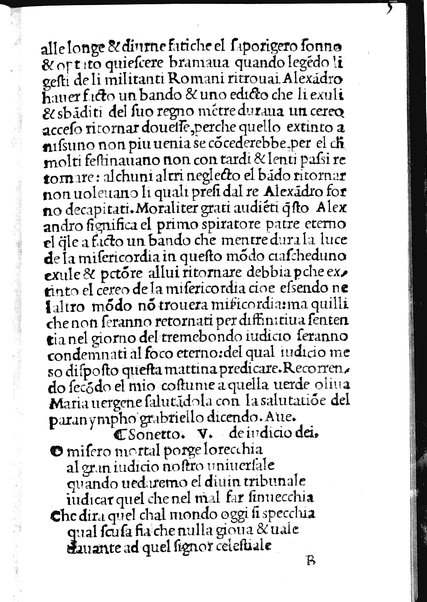 Libello de prohemij vulgari limatissimi predicabili aqualunque materia: & sonetti spirituali de la sustantia de la predica. Composti per Caio Baldassarre olimpo de li Alexandri da Saxo ferrato. Opera noua & bellissima