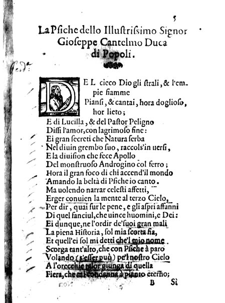 La psiche dello illustriss. signor Gioseppe Cantelmo primo duca di Popoli. ...