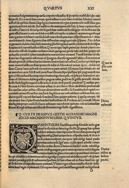 Quintus Curtius. Quinti Curtii Epistolarum liber 1. Q.C. de auctoritate data Hannibali liber secundus. Q.C. epistolarum liber tertius Q.C. oratio contra asentatores et detractores liber quartus Q.C. epistolarum liber quintus