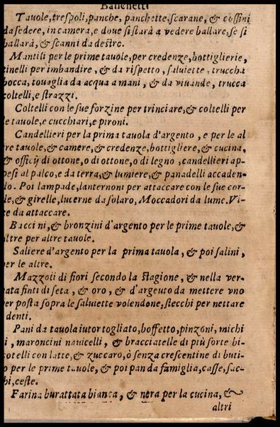 Il nouo libro da banchetti, nel qual s'insegna il modo di apparecchiar tauole, & ornar camere per ogni prencipe. Et far d'ogni sorte di viuanda ... Composto per M. Cristoforo da Messisbugo et hora di nuouo corretto, & ristampato