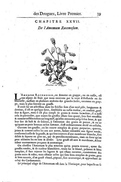 Histoire generale des drogues, traitant des plantes, des animaux, & des mineraux; ...par le sieur Pierre Pomet, ...