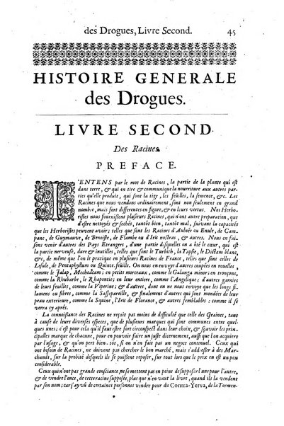 Histoire generale des drogues, traitant des plantes, des animaux, & des mineraux; ...par le sieur Pierre Pomet, ...