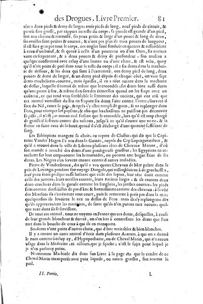 Histoire generale des drogues, traitant des plantes, des animaux, & des mineraux; ...par le sieur Pierre Pomet, ...