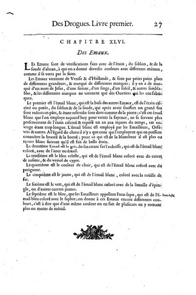 Histoire generale des drogues, traitant des plantes, des animaux, & des mineraux; ...par le sieur Pierre Pomet, ...