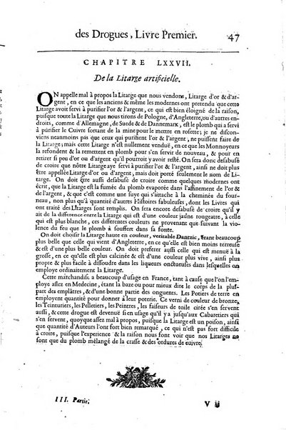 Histoire generale des drogues, traitant des plantes, des animaux, & des mineraux; ...par le sieur Pierre Pomet, ...