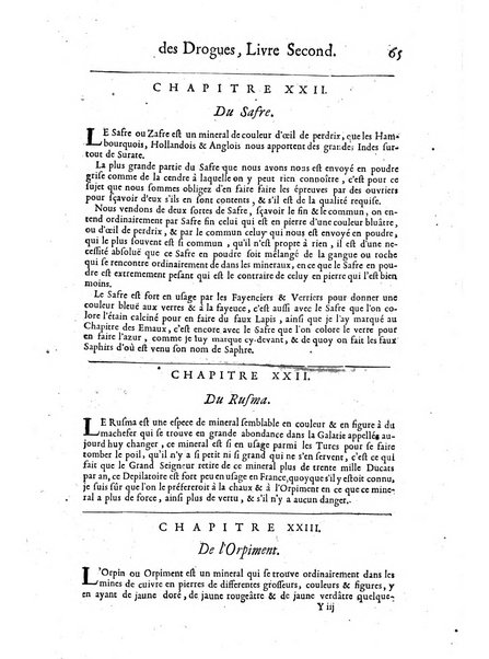 Histoire generale des drogues, traitant des plantes, des animaux, & des mineraux; ...par le sieur Pierre Pomet, ...