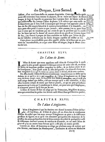 Histoire generale des drogues, traitant des plantes, des animaux, & des mineraux; ...par le sieur Pierre Pomet, ...