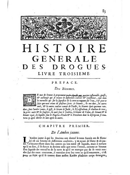 Histoire generale des drogues, traitant des plantes, des animaux, & des mineraux; ...par le sieur Pierre Pomet, ...