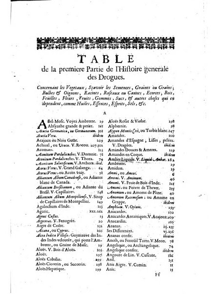 Histoire generale des drogues, traitant des plantes, des animaux, & des mineraux; ...par le sieur Pierre Pomet, ...