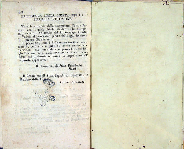 L'aritmetica di Giuseppe Rosati dottor di filosofia, e di medicina