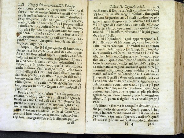 Viaggi orientali del reuerendiss. p. Filippo della SS. Trinità Generale de' Carmelitani scalzi. Da lui composti nella lingua latina e nuouamente tradotti nell'italiana da vn padre del medesimo ordine. Ne' quali si descriuono varij successi, molti regni dell'Oriente, monti, mari, e fiumi, la successione de' prencipi dominanti, i popoli christiani & infedeli che stanno in quelle parti. ... Con alcune cose di nuouo aggiunte per consiglio dell'autore
