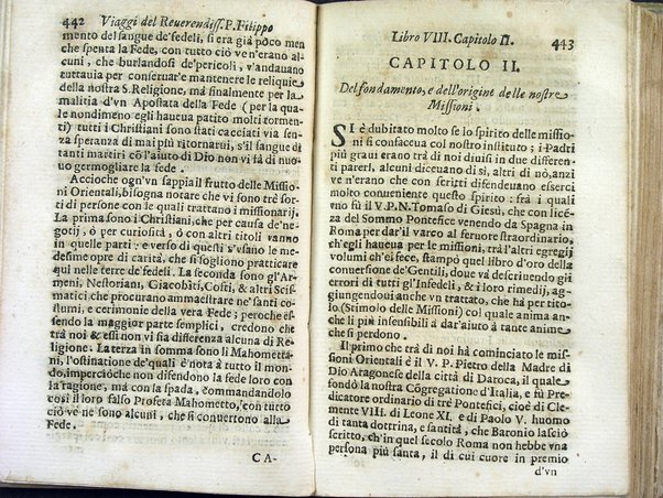 Viaggi orientali del reuerendiss. p. Filippo della SS. Trinità Generale de' Carmelitani scalzi. Da lui composti nella lingua latina e nuouamente tradotti nell'italiana da vn padre del medesimo ordine. Ne' quali si descriuono varij successi, molti regni dell'Oriente, monti, mari, e fiumi, la successione de' prencipi dominanti, i popoli christiani & infedeli che stanno in quelle parti. ... Con alcune cose di nuouo aggiunte per consiglio dell'autore