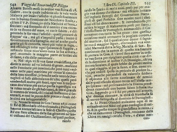 Viaggi orientali del reuerendiss. p. Filippo della SS. Trinità Generale de' Carmelitani scalzi. Da lui composti nella lingua latina e nuouamente tradotti nell'italiana da vn padre del medesimo ordine. Ne' quali si descriuono varij successi, molti regni dell'Oriente, monti, mari, e fiumi, la successione de' prencipi dominanti, i popoli christiani & infedeli che stanno in quelle parti. ... Con alcune cose di nuouo aggiunte per consiglio dell'autore