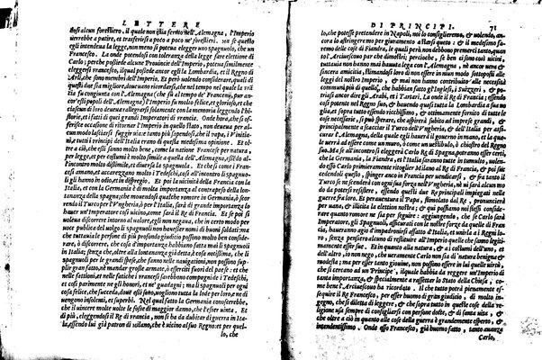 [Delle lettere di principi, le quali o si scriuono da principi, o a principi, o ragionano di principi. Libro primo [-terzo]. Di nuouo ricorrette, et secondo l'ordine de' tempi accomodate] 1