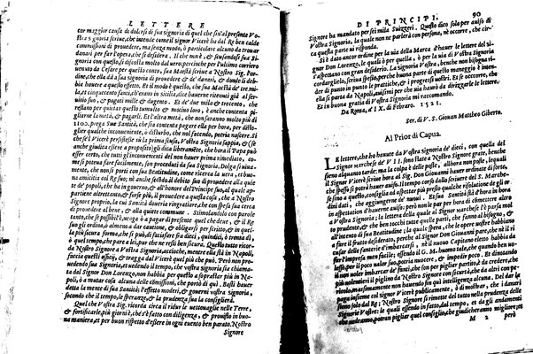 [Delle lettere di principi, le quali o si scriuono da principi, o a principi, o ragionano di principi. Libro primo [-terzo]. Di nuouo ricorrette, et secondo l'ordine de' tempi accomodate] 1