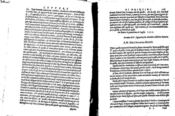 [Delle lettere di principi, le quali o si scriuono da principi, o a principi, o ragionano di principi. Libro primo [-terzo]. Di nuouo ricorrette, et secondo l'ordine de' tempi accomodate] 1