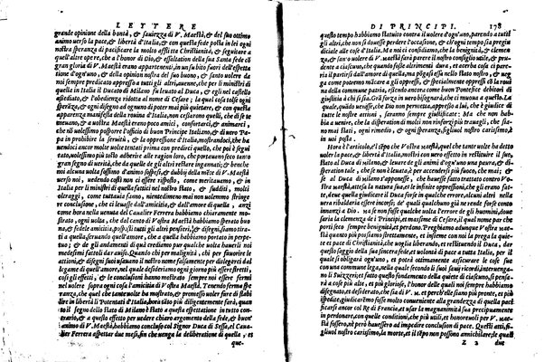 [Delle lettere di principi, le quali o si scriuono da principi, o a principi, o ragionano di principi. Libro primo [-terzo]. Di nuouo ricorrette, et secondo l'ordine de' tempi accomodate] 1