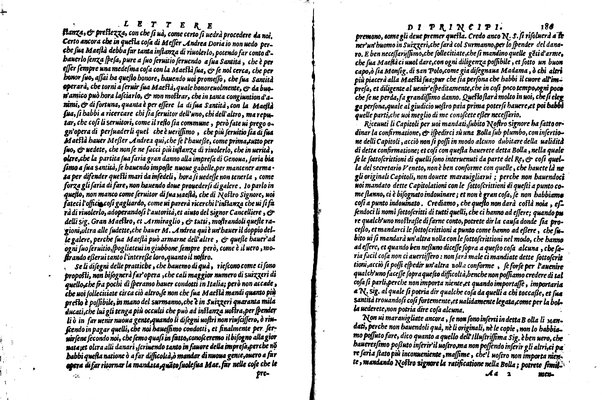 [Delle lettere di principi, le quali o si scriuono da principi, o a principi, o ragionano di principi. Libro primo [-terzo]. Di nuouo ricorrette, et secondo l'ordine de' tempi accomodate] 1